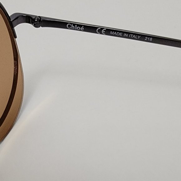 CHLOE CE144S Metal Mirrored Romie Aviator Sunglasses - Picture 11 of 15